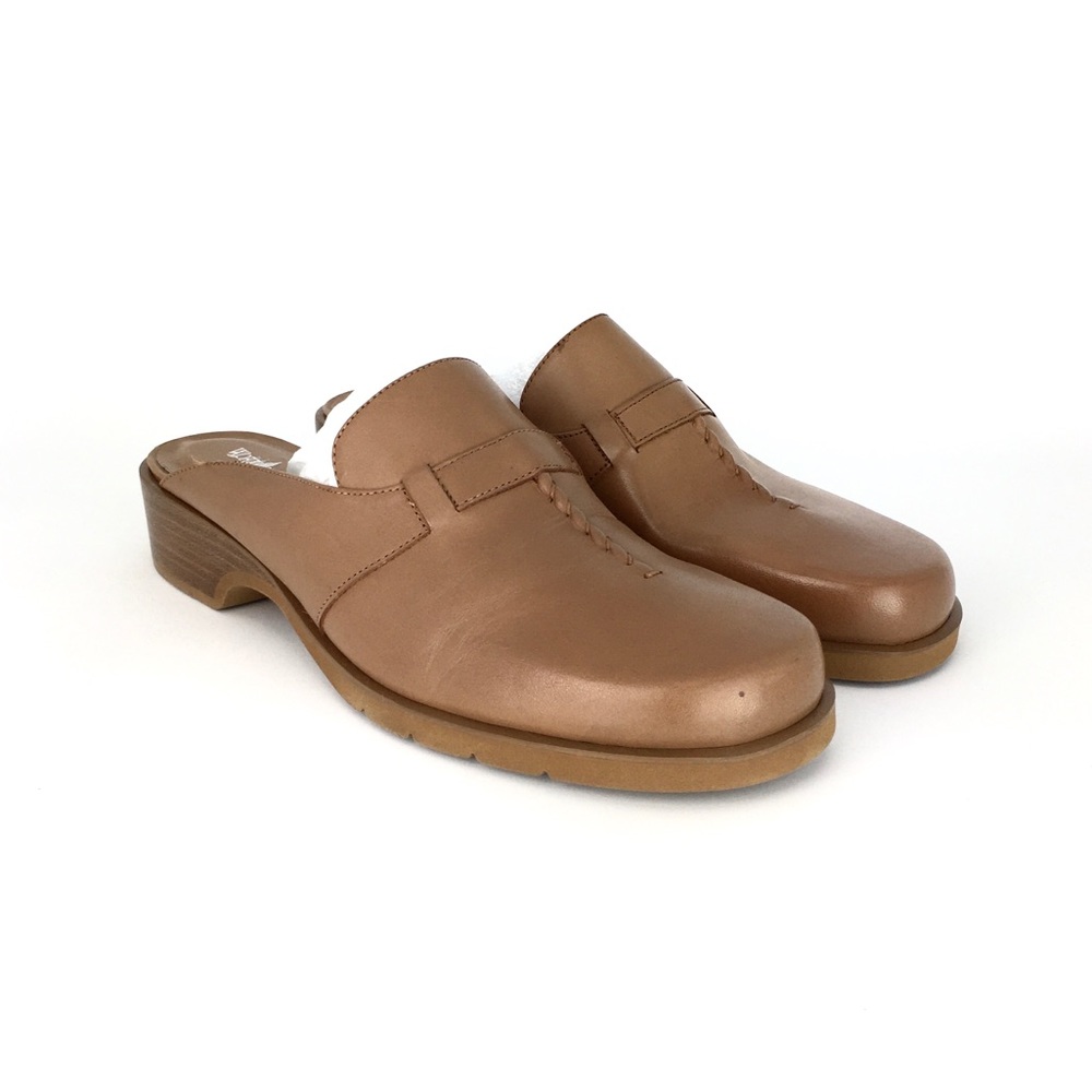 Worthington Dakota Tan Leather Backless Mule